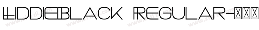 LiddieBlack Regular字体转换